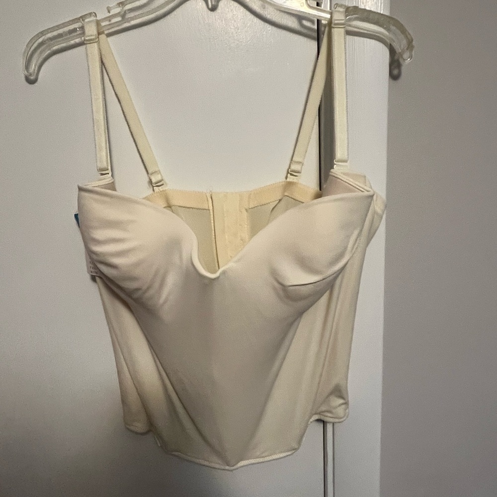Cream Bustier Top